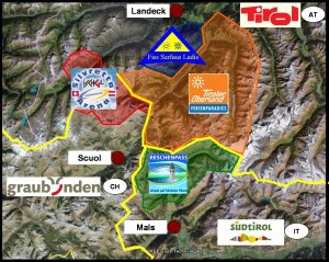 Dreiländereck Tirol Engadin Südtirol